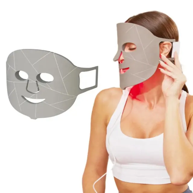 Gezichtsmasker met roodlichttherapie transformeert de huidverzorging thuis